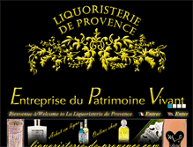 Tablet Screenshot of liquoristerie-provence.fr